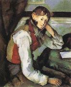 Paul Cezanne Boy with a Red Waistcoat oil painting on canvas